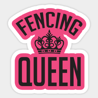 Fencing Queen Sticker